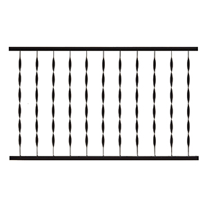 Windsor Plus Railing Panel - Metal Works Fence And Rail